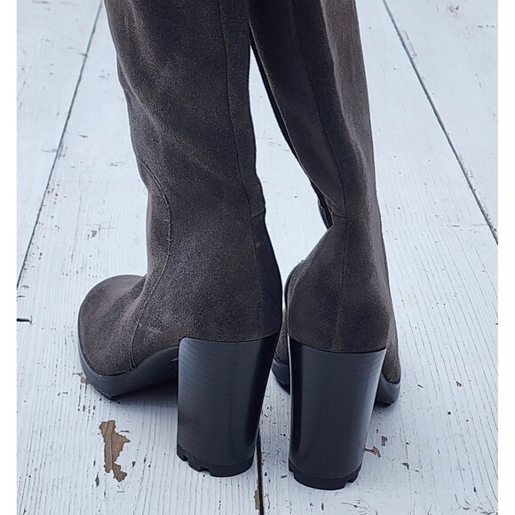 Kenneth Cole Women's Grey Suede Leather Knee High Justin 2.0 Boots US 8 EU 38.5 - Picture 11 of 11